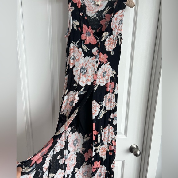 Roxy 2 piece floral sleeveless dress / romper/ bathing suit cover up - Picture 10 of 13